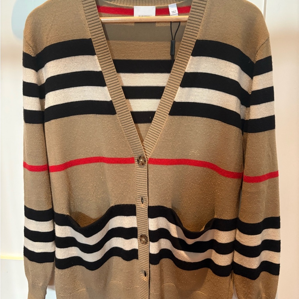 Burberry Multicolor Striped Cardigan